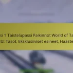 Kausi 1 Taistelupassi Palkinnot World of Tanks Blitz: Tasot, Eksklusiiviset esineet, Haasteet